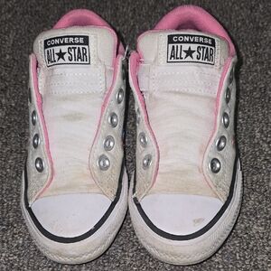 Converse Pink and White Sneakers Classic All-Star Design